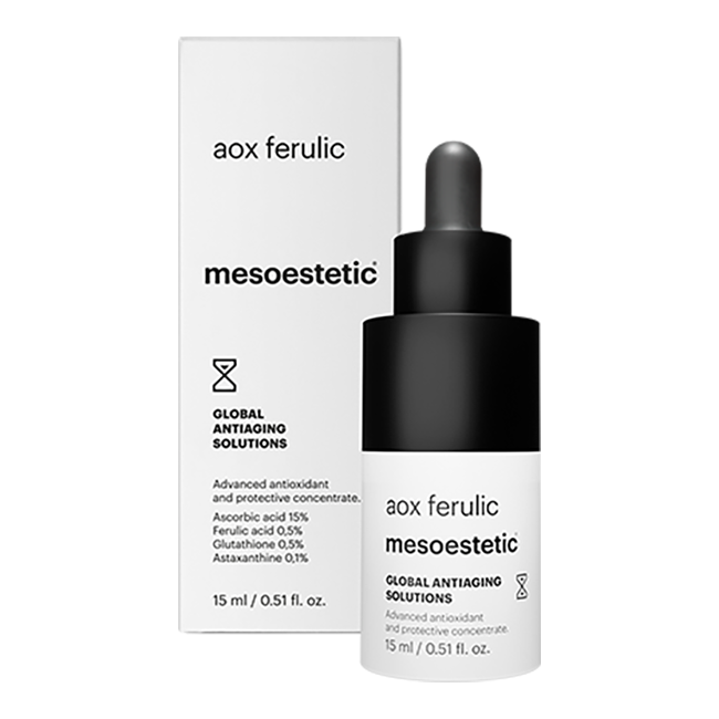 aox ferulic siero concentrato a base di acido ferulico  GLOBAL ANTIAGING SOLUTIONS