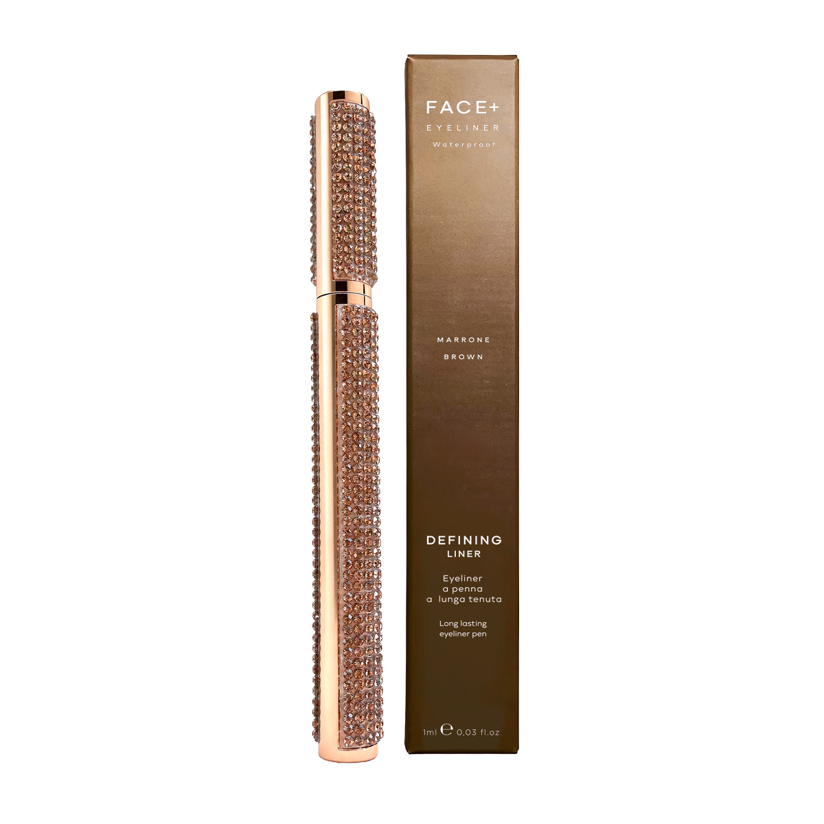 Face+ Eyeliner Waterproof Defining Liner Penna Eyeliner Lunga Tenuta 1ml